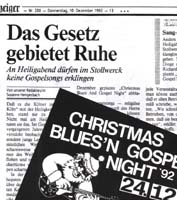 Christmas Blues und Gospel Nights